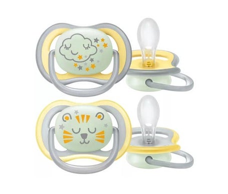 Philips Avent Ultra Air Nighttime Chupete +18m 2uds