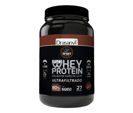 DRASANVI  Sport Live Whey Protein Isolate 800g Double Chocolate Noir 