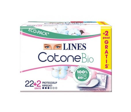 Lines Cotone Bio Salvaslip Plié 24uts