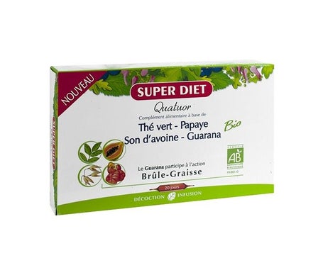 Super Diet Quatuor Guarana Brûle-Graisse Bio 20x15ml