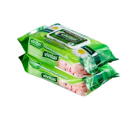 Vivitas Lingettes Humides 2x80uts