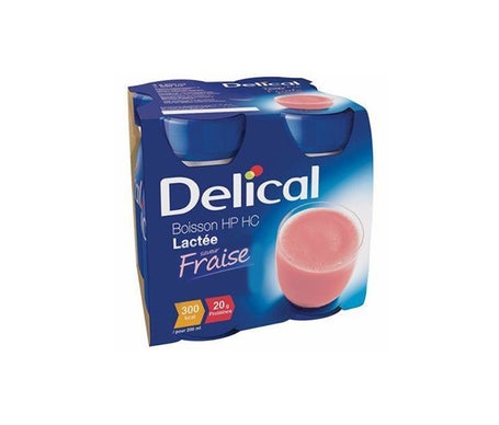 Delical Boisson HP HC Lactée Fraise 4x200ml