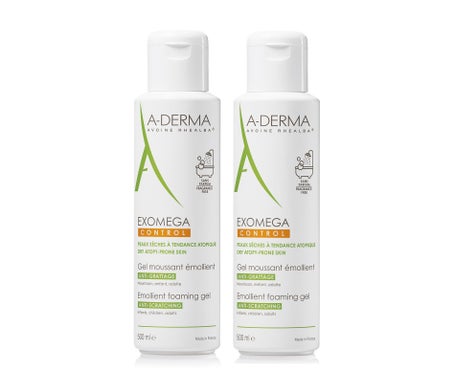 A-Derma Exomega Control Gel Moussant 2x500ml