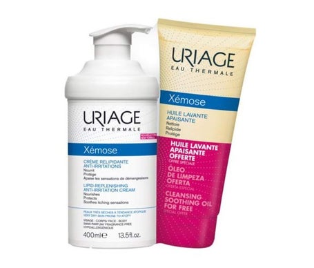 Uriage Pack Xémose Crema Relipidante + Aceite Lavante