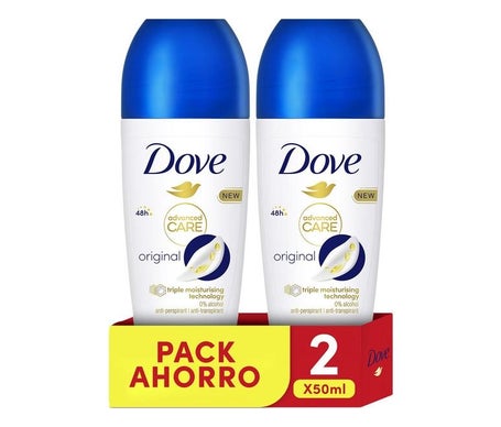 Dove Advance Care Original Women Déodorant Roll-On 2x50ml