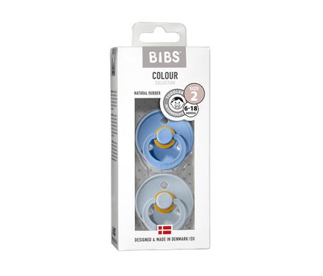 Bavoirs Duo Tétine Bleu Ciel Bébé Bleu 6-18M 2uds