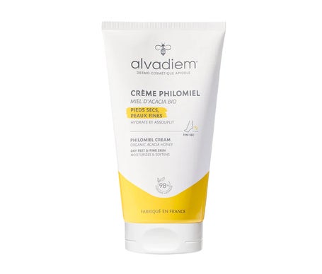 Alvadiem Crème Philomiel Pieds Secs Peaux Fines 150ml