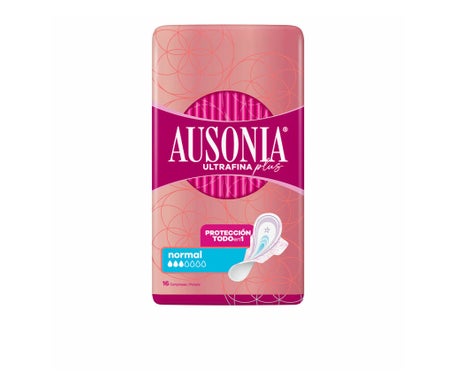 Ausonia Ultrafina Plus Compresas Normal Alas 16uds
