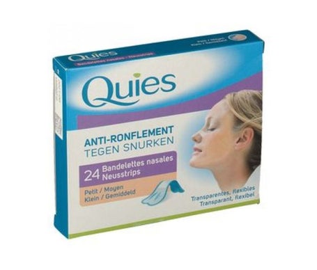 Quies AntiRonflement Petite Taille 24 Bandelettes Nasales