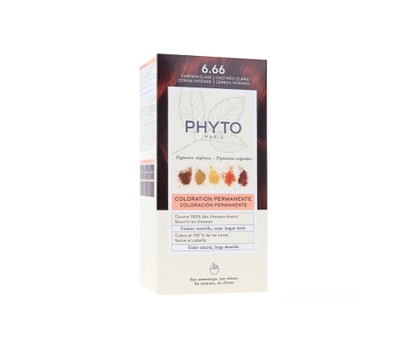 Phyto Phytocolor Kit Coloration 6.66 Châtaign Clair Ceris Intens