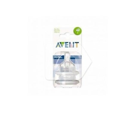 Avent Tétine 2 Trous Silicone Débit lent 1 mois+