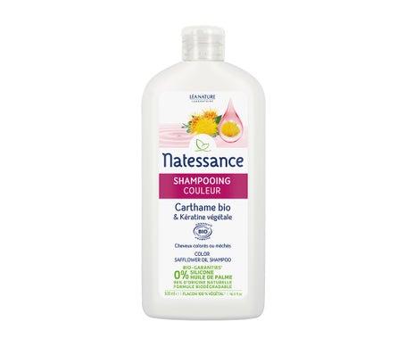 Natessance Shampooing Couleur Carthame & Kératine Végétale 500ml