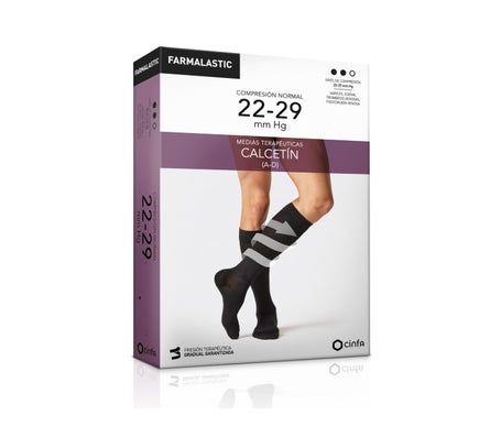 Farmalastic Chaussette (A-D) Compression Normale Bleu TL