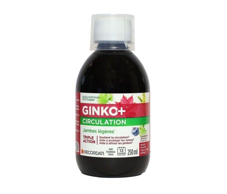 Ginko+ Circulation Jambes Légères Goût Framboise 250ml
