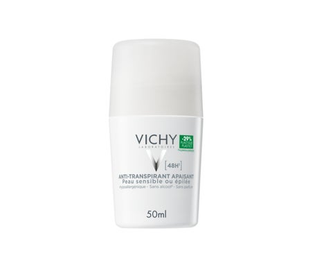 Vichy Déodorant Anti-Transpirant 48h Peau Sensible Ou Épilée Roll-On 50ml