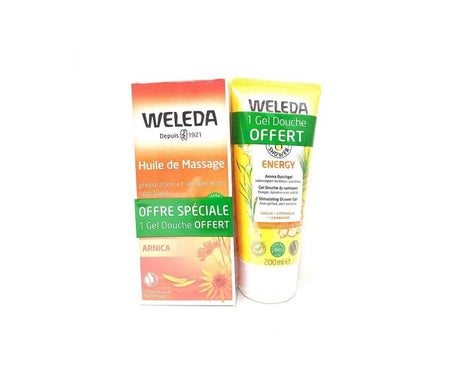Weleda Arnica Duo Huile de Massage 200ml + Gel Douche Energy 200ml