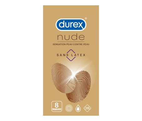Durex Nude Préservatifs Sans Latex 8 unités