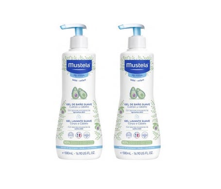 Mustela Gel de Bain Doux Double 2x500ml