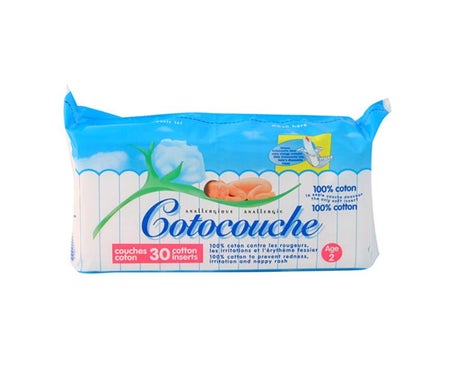 Cotocouche 100% Coton 2ème Âge 30 Unités