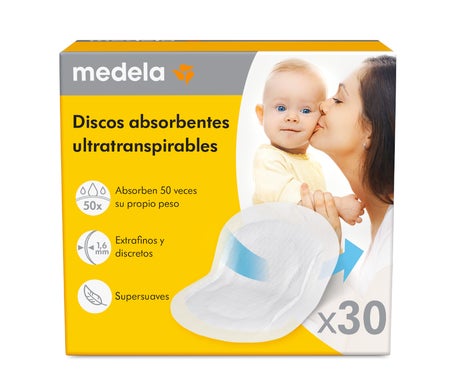 Medela Coussinets d’Allaitement Ultra-Respirants 30 Unités