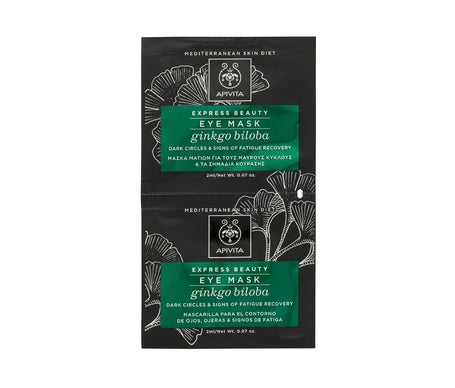 Apivita Express Beauté Gingko Biloba Masque Yeux 2 x 2 ml