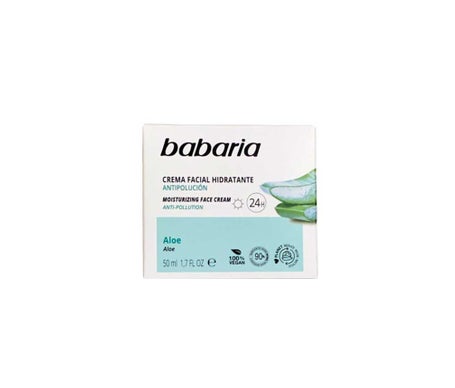 Babaria 24h Crème Hydratante Visage Aloe Vera 50ml