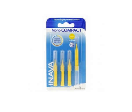 Inava Brossette Mono Compact Microfine Conique Jaune x4