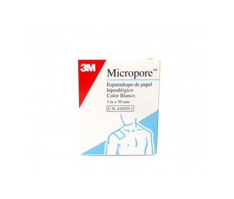 3M Micropore Sparadrap En Papier Blanc Hypoallergénique 5mmx5m