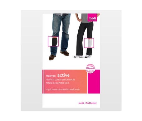 Mediven Active 20 Bas Jarret Homme Charbon Taille 3L 1 Paire