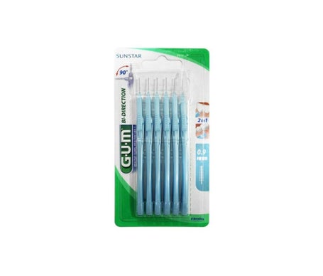 Gum Brossette Interdentaire Bi-Direction 90° 0,9mm 6 Unités