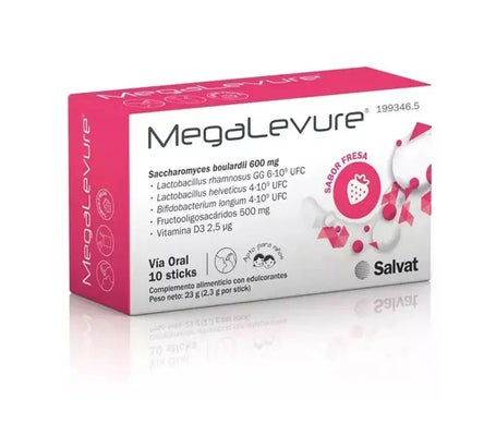 Megalevure Saveur Fraise 10 bâtons