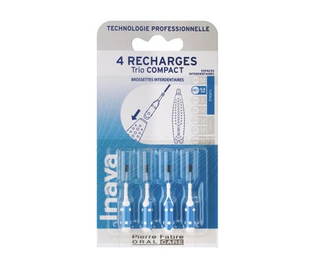 Inava Trio Compact Recharge Brossette Interdent Bleu 0,8Mm 4 uts
