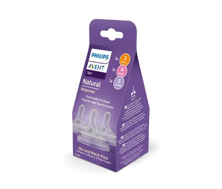 Philips Avent Pack Mix & Match Tétine Natural Response T3+T4+T5