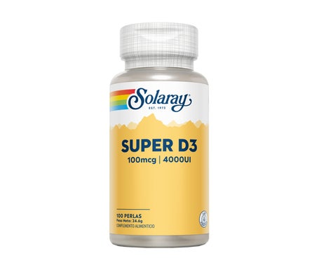 Solaray Super D3 100Mg 4000Ui 100 Perles