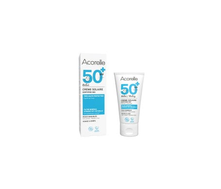 Acorelle Crème Solaire Bébé Spf50+ Bio 50ml