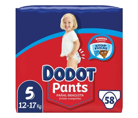 Dodot Pants Jumbo Dry Baby Rouge Taille 5 12-17kg 58uts