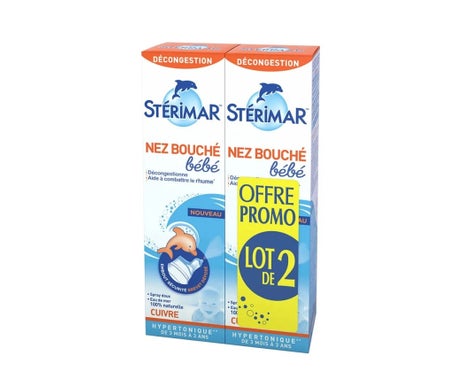 Stérimar Enfants Spray Hypertonique Nez Bouché 2X100ml