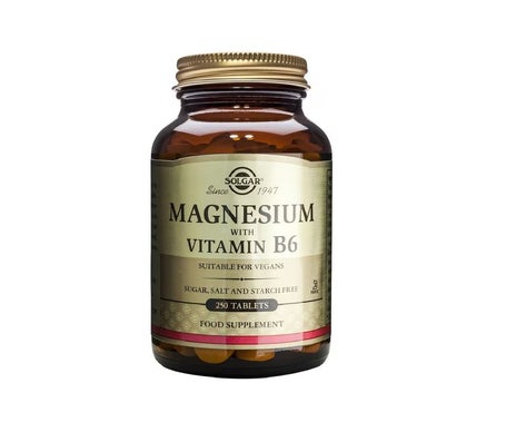 Solgar Magnésium avec Vitamine B6 250 Comprimés