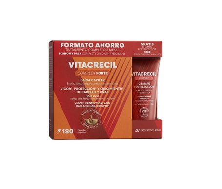 Vitacrecil Complex Forte 180 Capsules + Shampooing 100ml