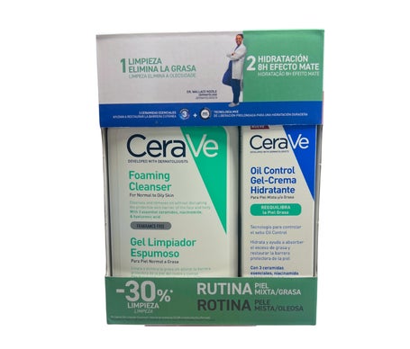 CeraVe Routine Peaux Mixtes Grasses Pack Foaming + Oil Control