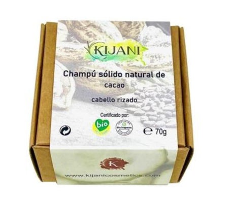 Kijani Shampooing Solide Cheveux Bouclés Cacao 70g