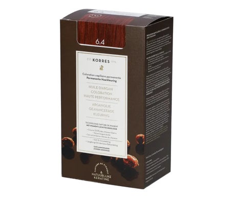 Korres Huile D'Argan Coloration Permanente 6.4 Blond Foncé Cuivré 50ml