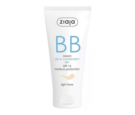 Ziaja Bb Crème Peau Grasse et Mixte Spf15 Teint Clair 50ml