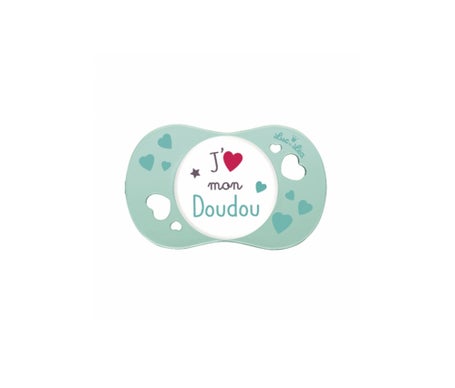 Luc et Lea Sucette Silicone 6-18m J'Aime Mon Doudou 1 Unité