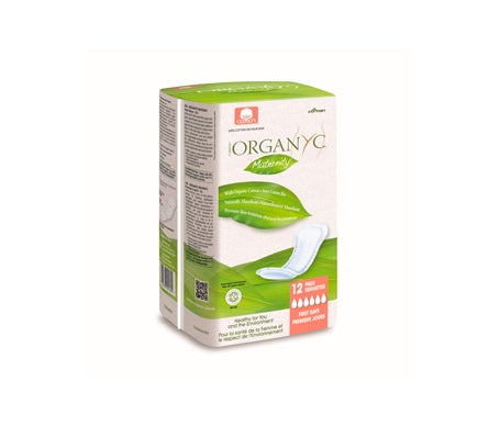 Organyc Serviettes Maternité 12uts