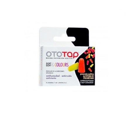 Ototap Soft & Colours bouchons d'oreille en polyuréthane 6 pcs