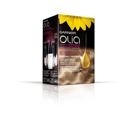 Garnier Olia Permanent Hair Color N°7.13 Cinnamon Blonde 4 pièces