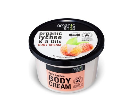 Organic Shop Crème pour le corps au litchi rose 250ml