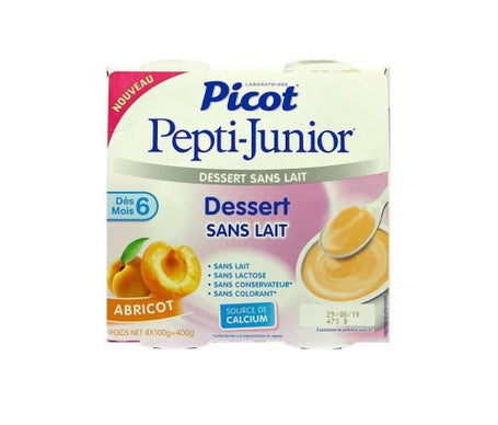 Picot Pepti-Junior Dessert Sans Lait Abricot 4x100g