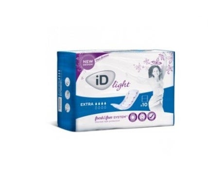 Id Light Incontinence Pads Extra 10 U.